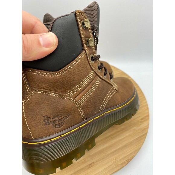 Dr. Martens Boots Mens Size 6 Brown Gabion Pit Whiskey Leather Heavy Duty Work - Picture 10 of 12
